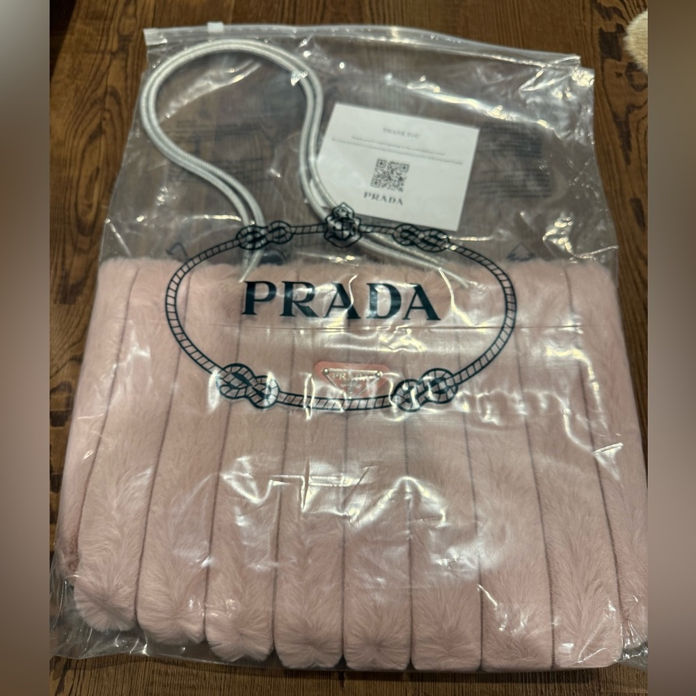 PRADA GWP Faux Fur Tote Bag - Picture 12 of 12